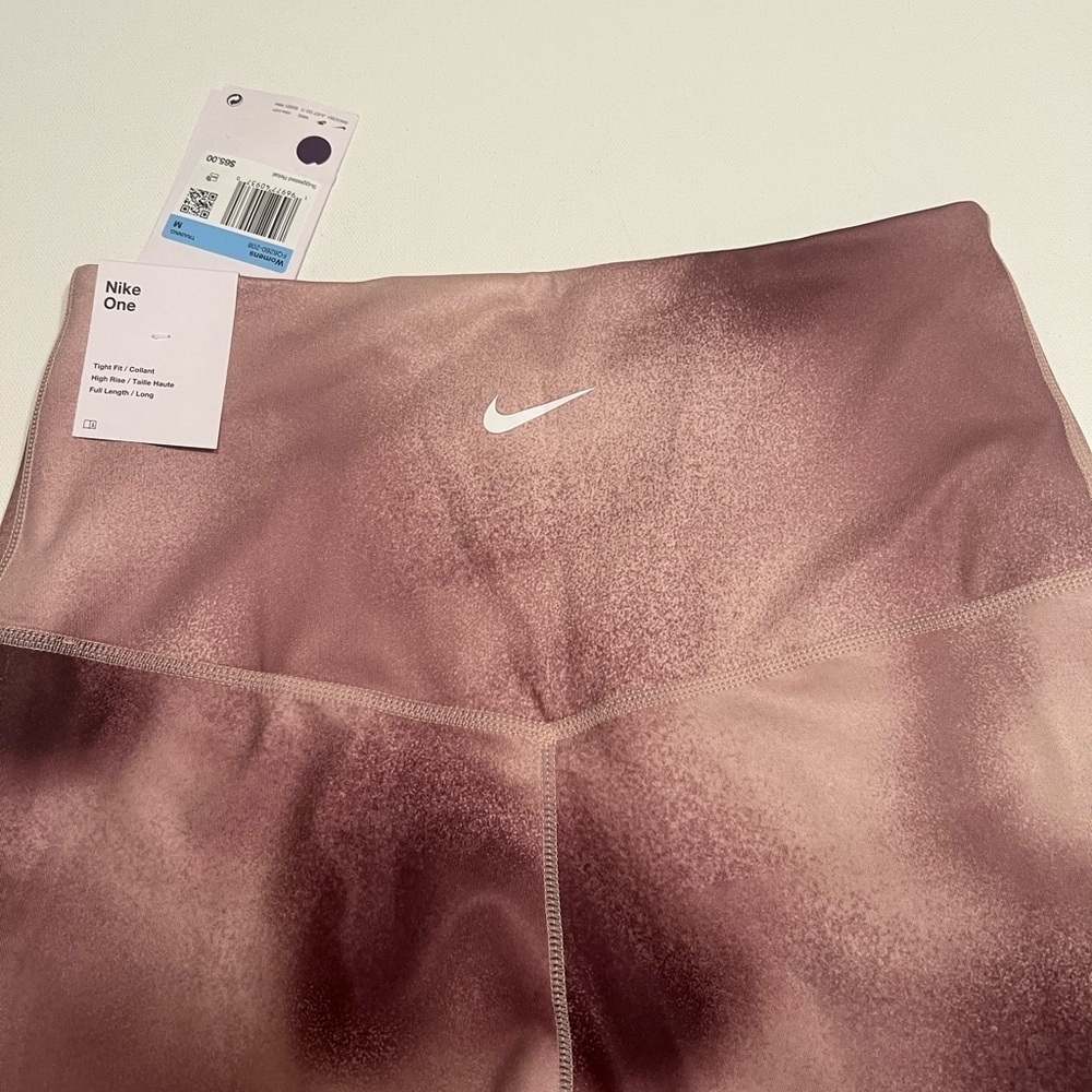 NWT Women Nike One High Rise Waist Printed Legging Dri-Fit Pants Size M (M) - Picture 5 of 6